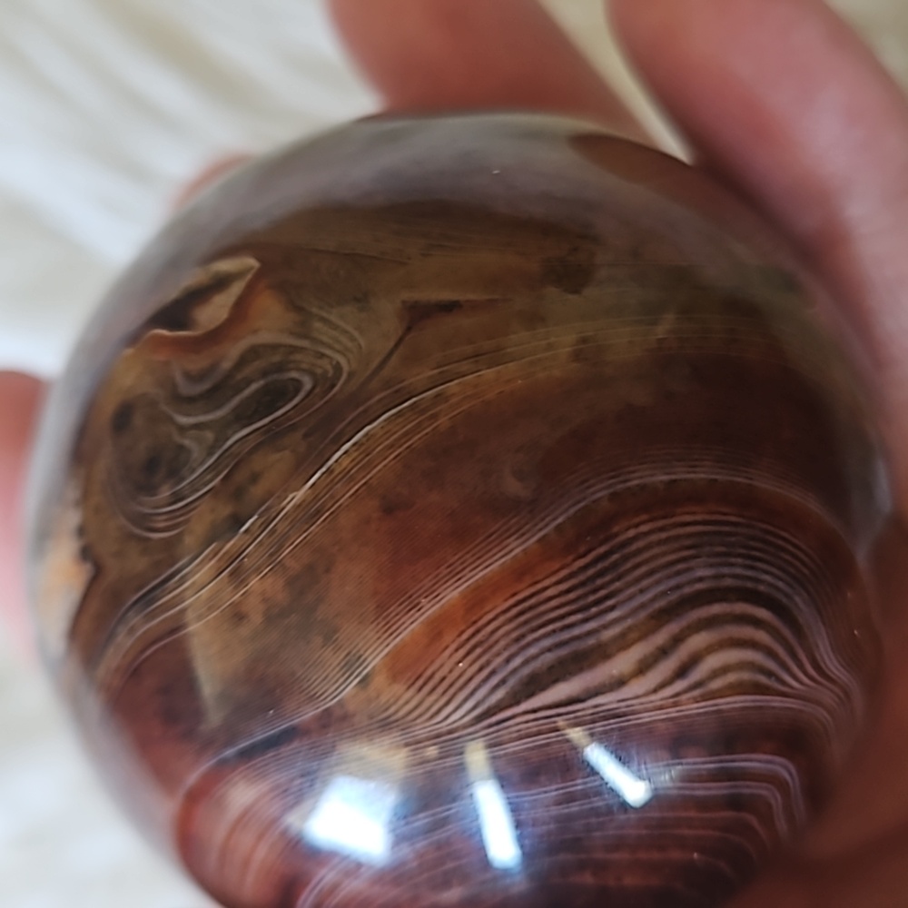 Sardonyx sphere 2.34 inches